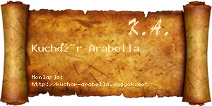 Kuchár Arabella névjegykártya